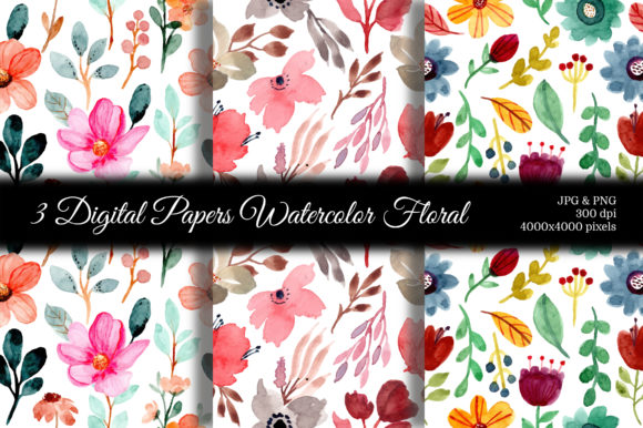 Discover the Charm of Seamless Pattern Floral Watercolor 106