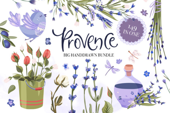 Embrace the Charm of Provincial France with the Provence Hand-drawn Bundle