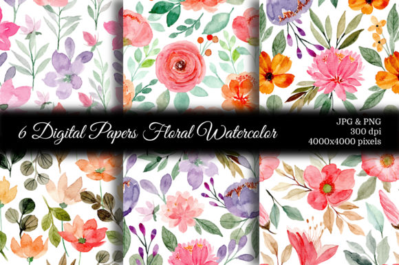 Enhance Your Designs with Floral Watercolor 68