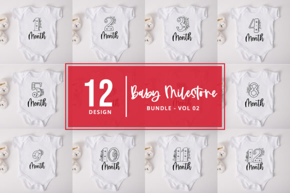 Explore the Versatility of Baby Milestone Floral SVG Cut Files