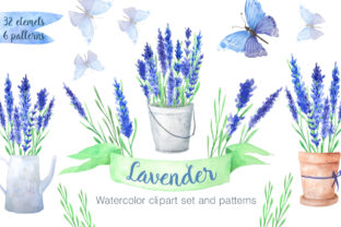 Exploring the Versatility of Watercolor Blue Lavender Flowers for Creative Projects