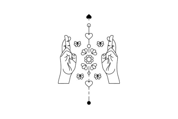 Strategic Use of Floral Element Cross Finger Wishing Luck for Enhanced Outcomes