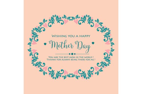 Unique Happy Mother's Day Card Design 19: A Blend of Elegance and Creativity