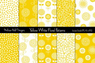 Yellow White Floral Patterns: A Versatile Design Asset
